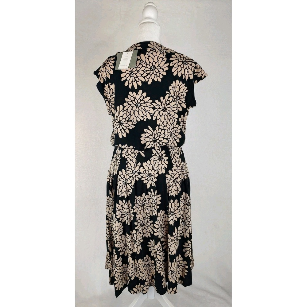 LIZ & CO Black beige floral flared 1 skirt Medium with 2 Tops Large NWT - Picture 5 of 15
